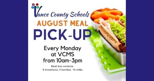 VCS August Meal Pick-Up